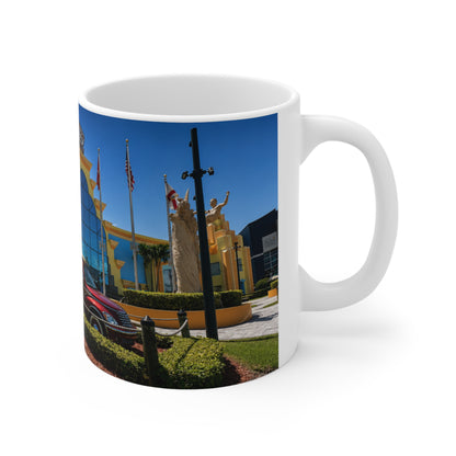 Ron Jon Cocoa Beach Photo Mug — Colorful Vacation Ceramic Coffee Cup (11oz & 15oz)