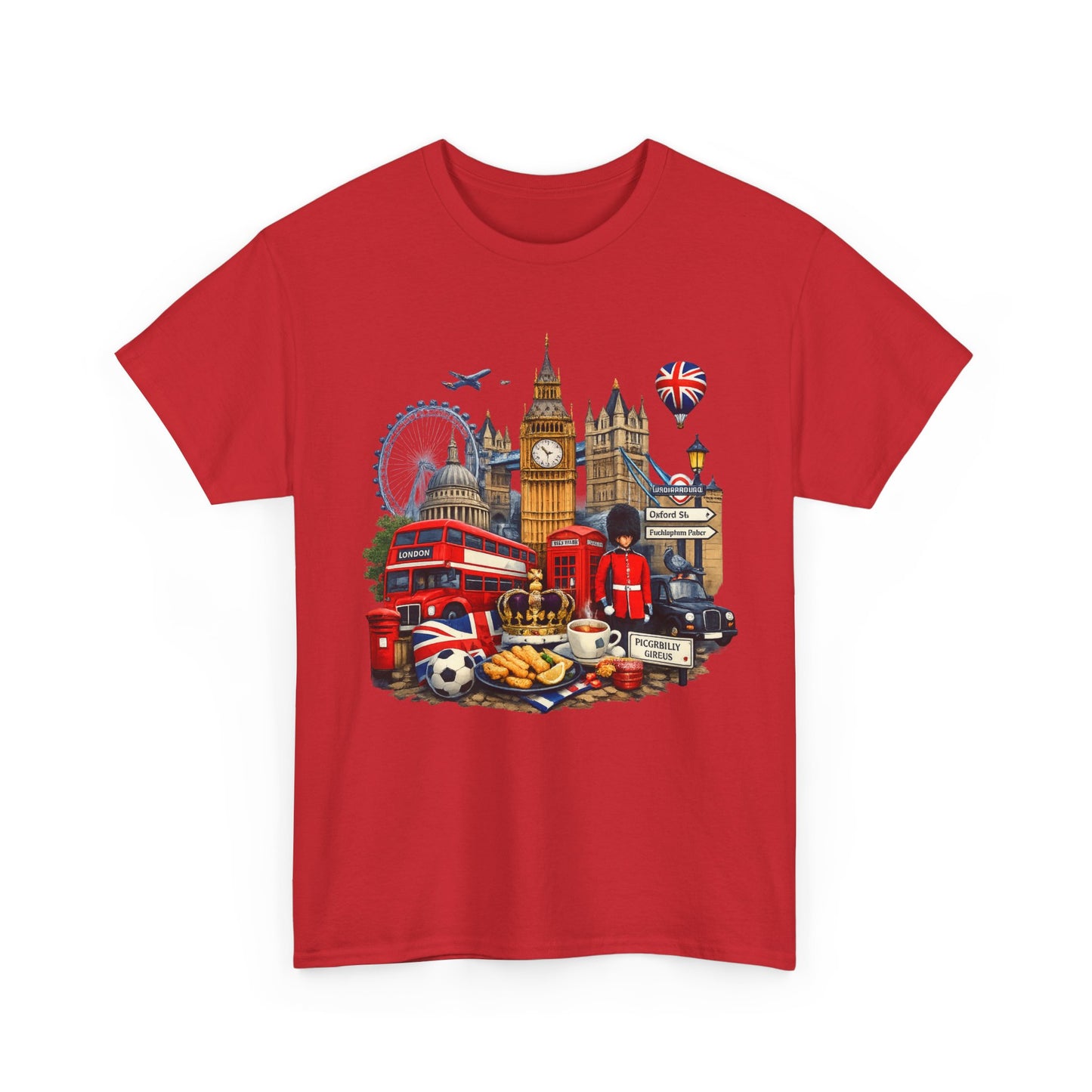 London Landmarks T‑Shirt — British Icons Collage Tee