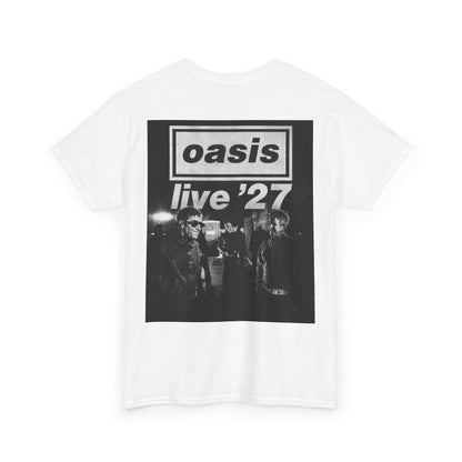 Oasis 'Live '27' Band Tee — Vintage Rock Concert T-Shirt