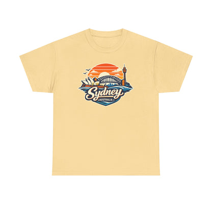 Sydney Australia Sunset Tee — Vintage Coastal Travel T‑Shirt