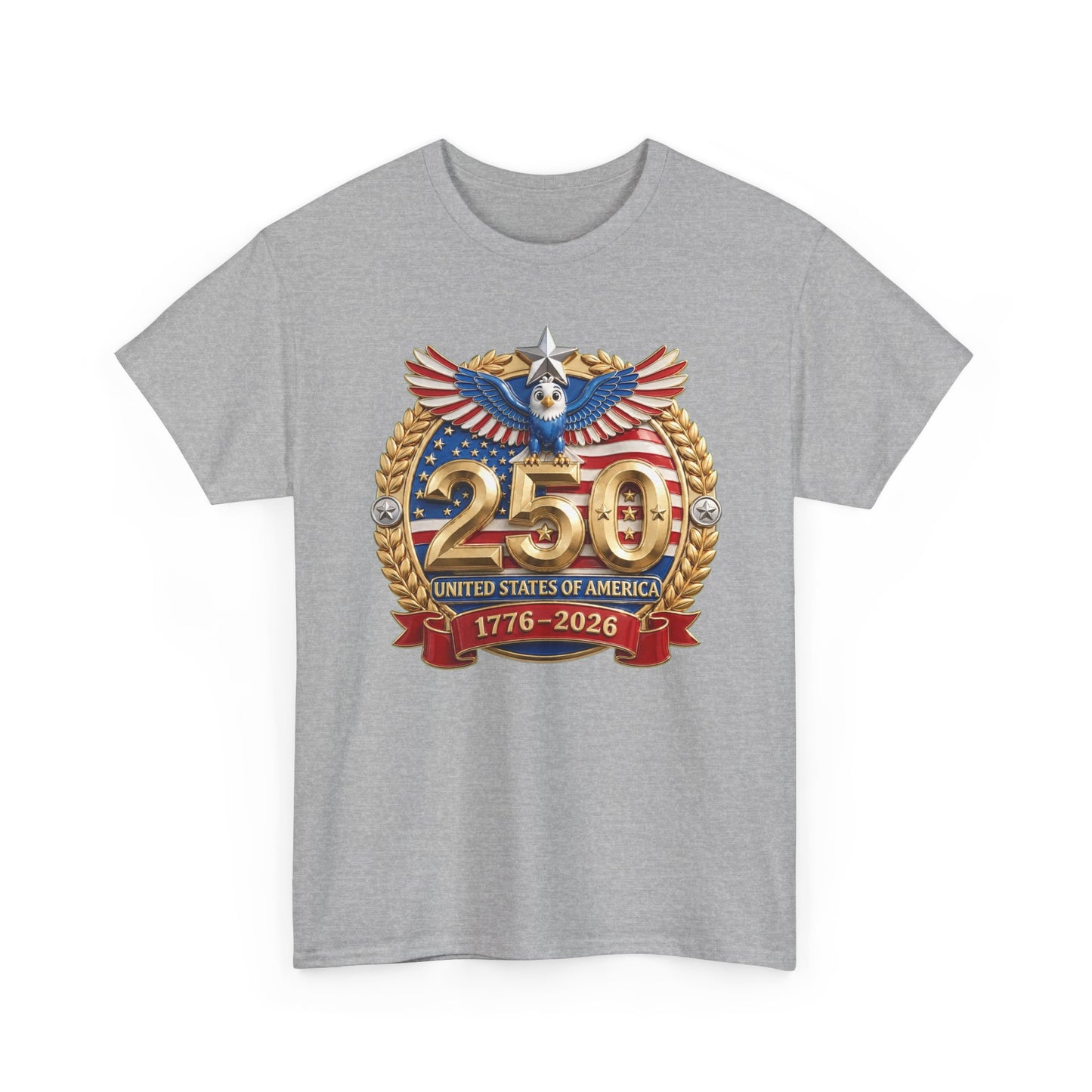 250th USA Anniversary T-Shirt – 1776–2026 Patriotic Eagle Emblem Tee