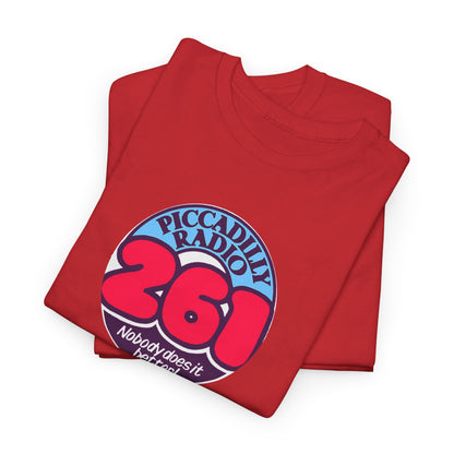 Piccadilly Radio '261' Logo T‑Shirt — Vintage Unofficial Radio Station Graphic Tee