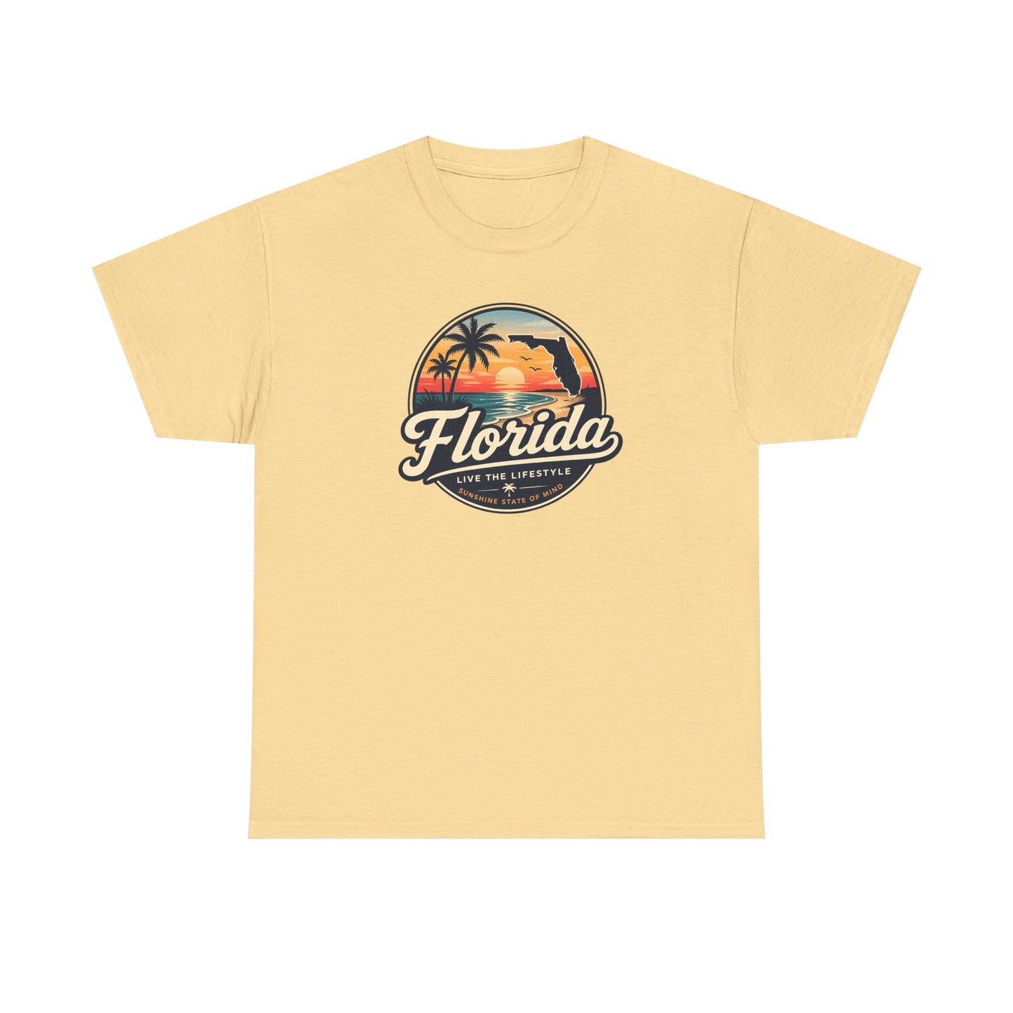 Florida Sunset Tee — Vintage Palm Beach Graphic T-Shirt