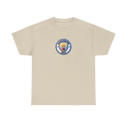 Manchester City Crest Unofficial 3D T-Shirt — Minimal Soccer Logo Tee