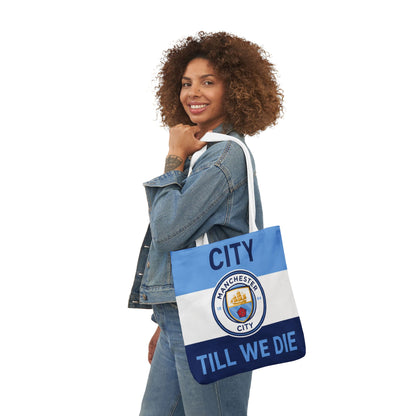 City Till We Die Unofficial Canvas Tote Bag — Manchester Football Fan Bag