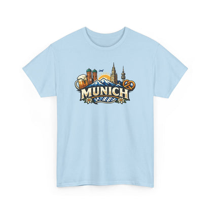 Munich Souvenir T‑Shirt — Oktoberfest Beer & Pretzel Graphic Tee
