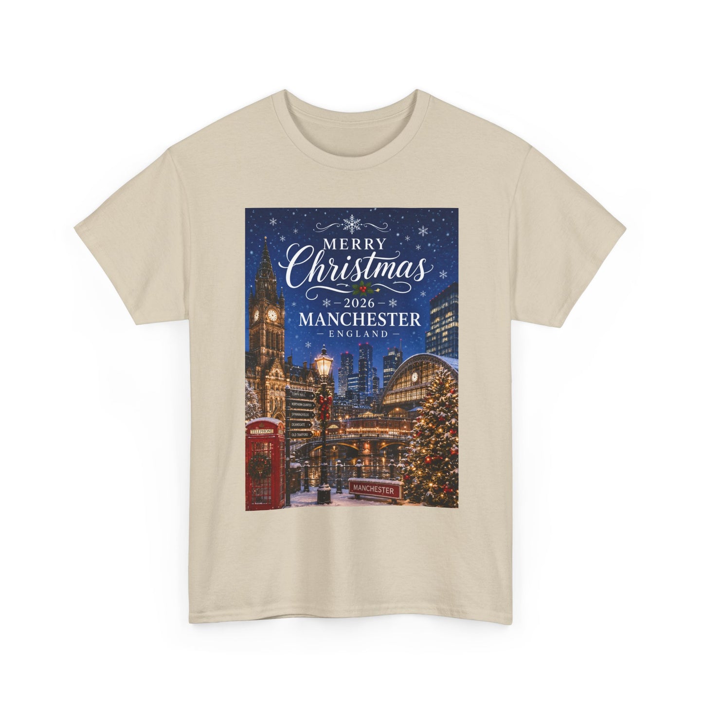 Manchester Christmas Tee — Merry Christmas 2026 Holiday T‑Shirt
