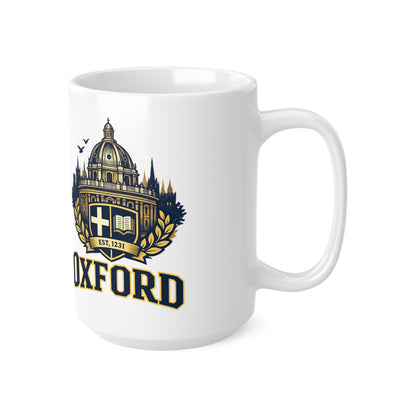 Oxford Crest Ceramic Coffee Mug — University Shield Design, 11oz & 15oz