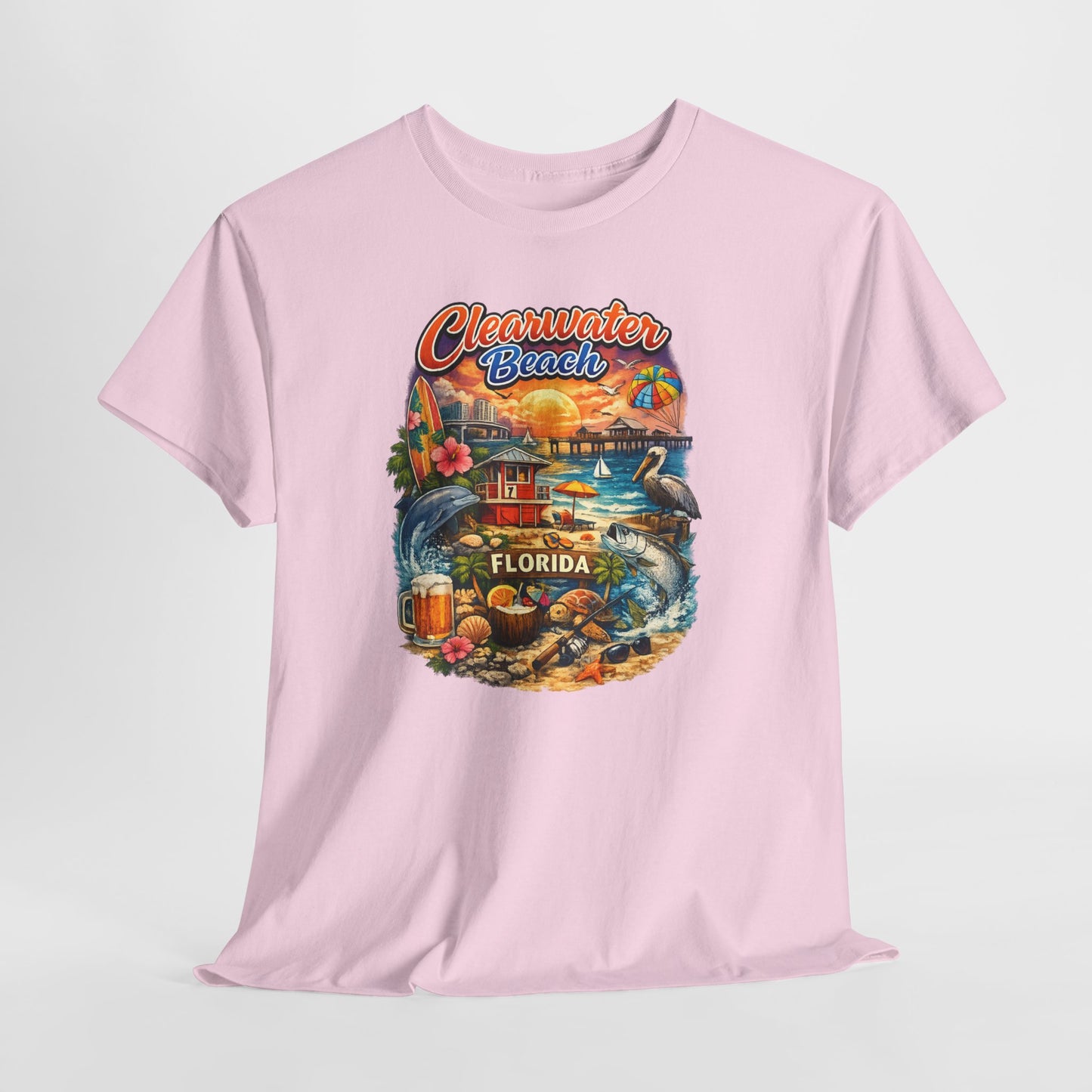 Clearwater Beach Florida Vintage Vacation T-Shirt