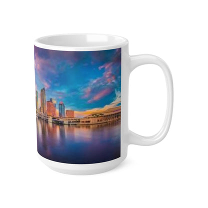 Tampa Skyline Coffee Mug — Colorful Cityscape Ceramic Mug (11oz & 15oz)