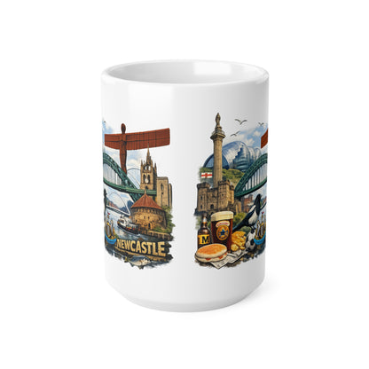 Newcastle Landmark Ceramic Coffee Mug — 11oz & 15oz Travel Souvenir