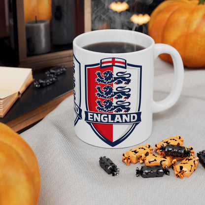 England Crest Unofficial Ceramic Coffee Mug — 11oz & 15oz