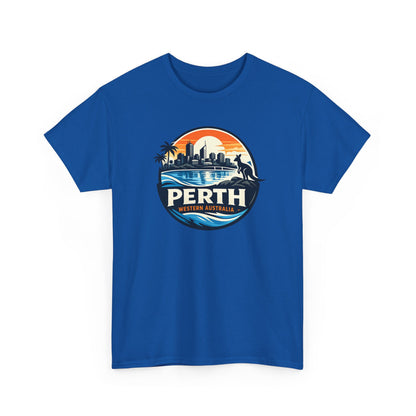 Perth Sunset Graphic Tee — Western Australia Beach Skyline T-Shirt