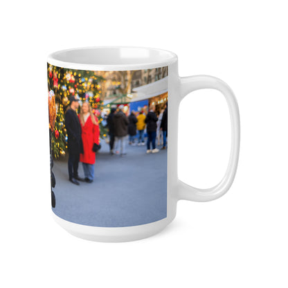 S'mores Hot Cocoa Mug — Holiday Christmas Market Ceramic Coffee Cup (11oz & 15oz)