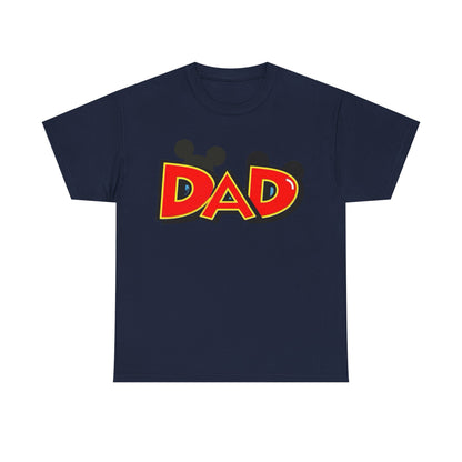 Disney Dad Mickey Ears T-Shirt – Retro Cartoon Dad Tee, Perfect Father’s Day Gift