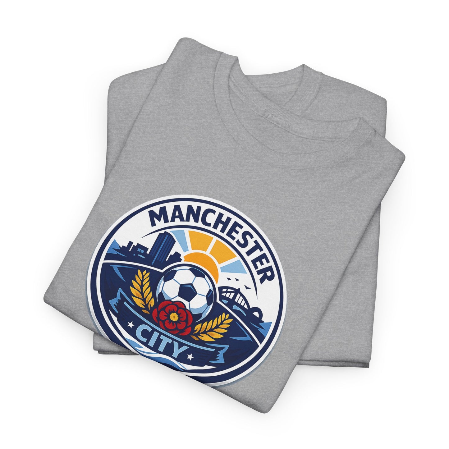 Manchester City Crest T-Shirt — Soccer Fan Tee