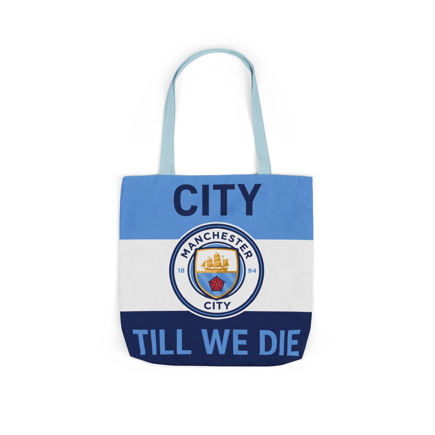 City Till We Die Unofficial Canvas Tote Bag — Manchester Football Fan Bag