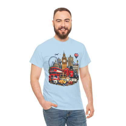 London Landmarks T‑Shirt — British Icons Collage Tee