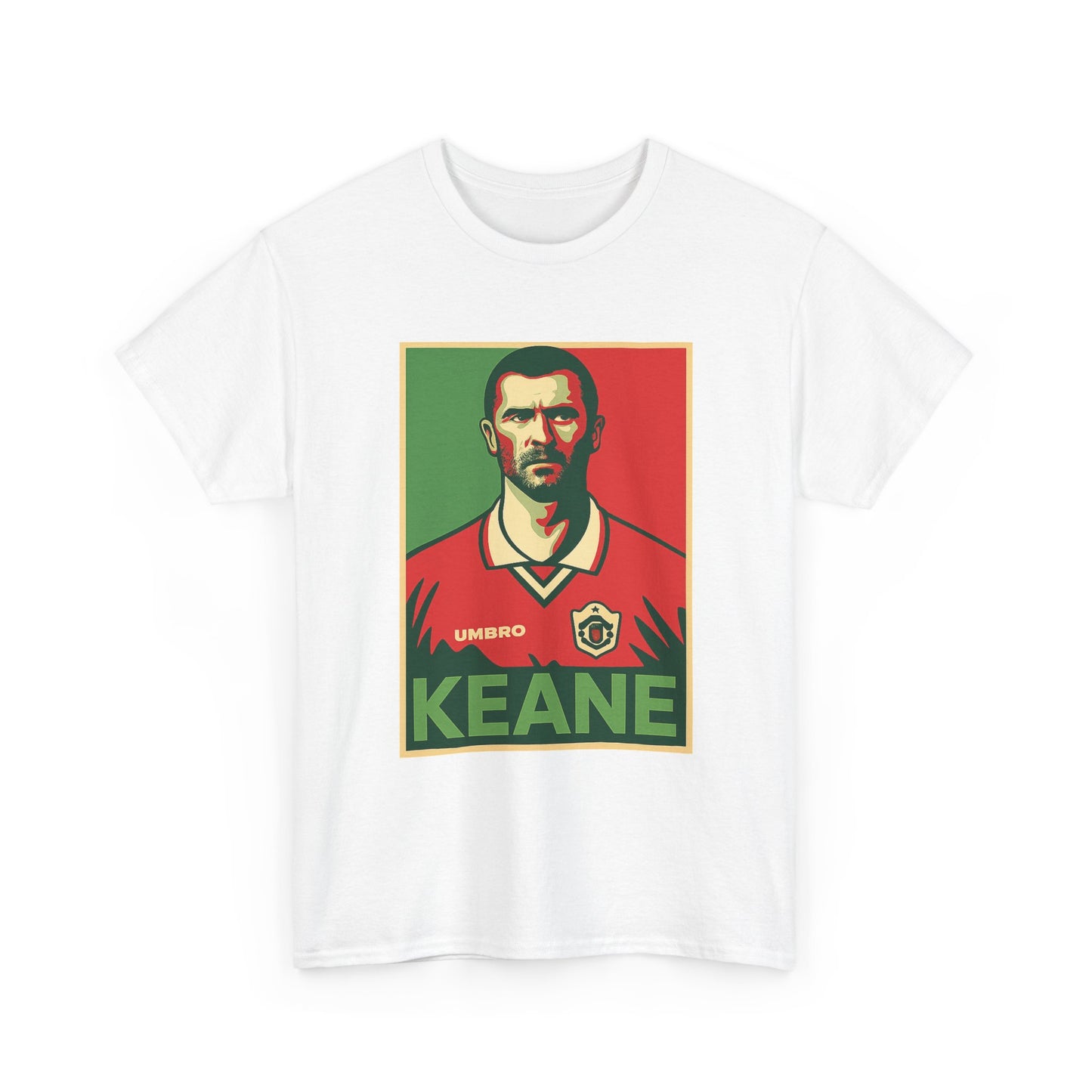 Keane Football Poster Tee — Retro Soccer Jersey Graphic T-Shirt