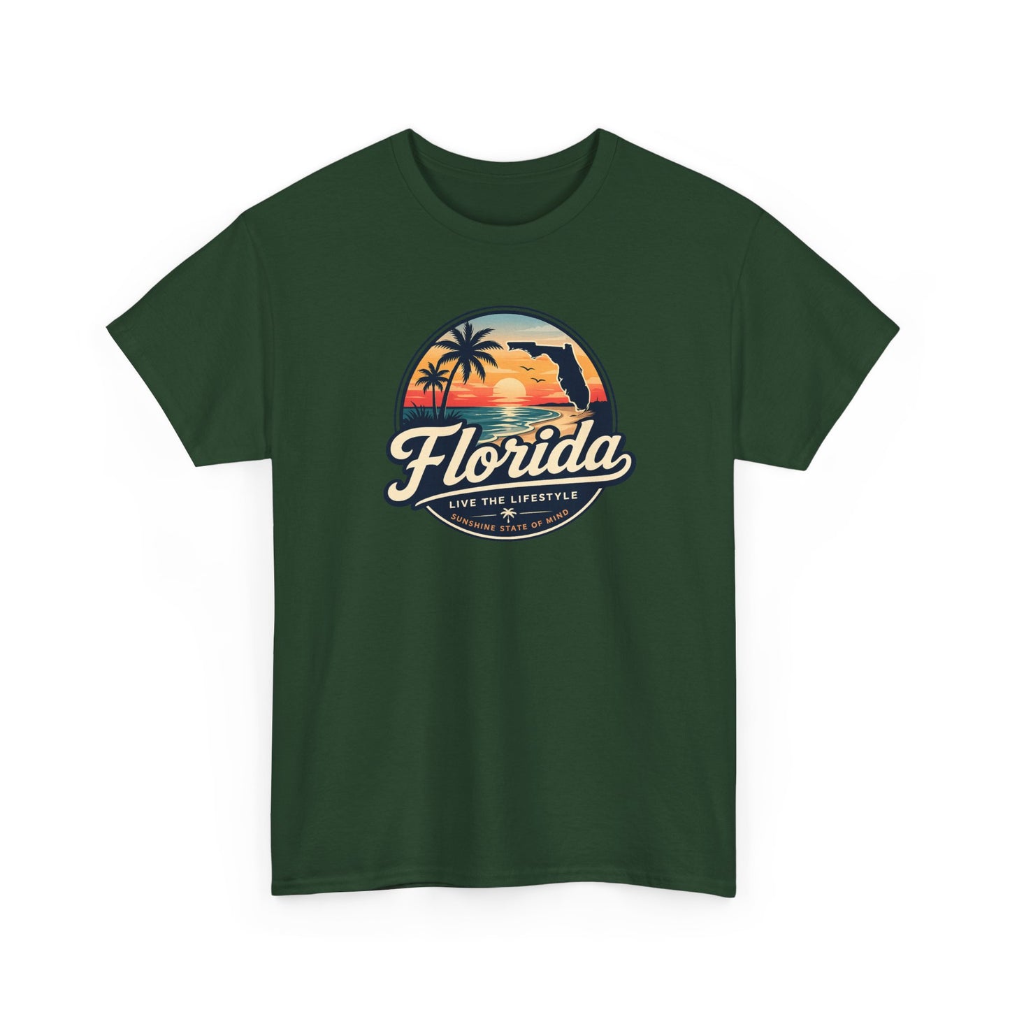 Florida Sunset Tee — Vintage Palm Beach Graphic T-Shirt