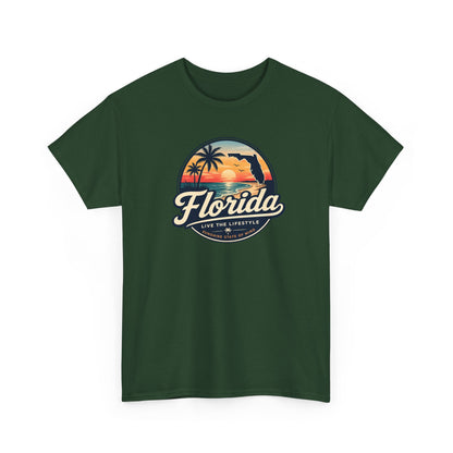 Florida Sunset Tee — Vintage Palm Beach Graphic T-Shirt