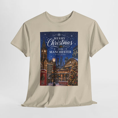 Manchester Christmas Tee — Merry Christmas 2026 Holiday T‑Shirt
