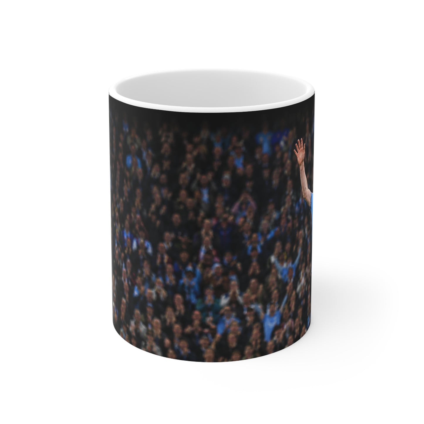 Kevin De Bruyne Farewell Manchester City Ceramic Coffee Mug — Energetic Stadium Photo, 11oz & 15oz