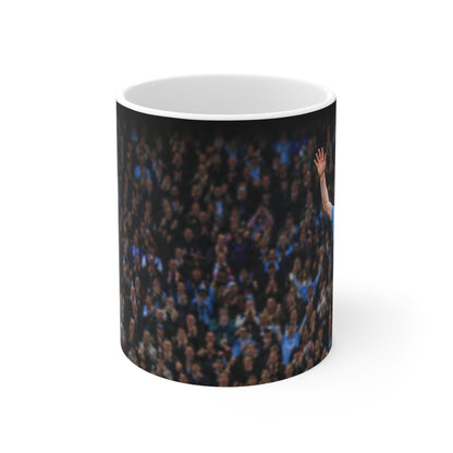 Kevin De Bruyne Farewell Manchester City Ceramic Coffee Mug — Energetic Stadium Photo, 11oz & 15oz