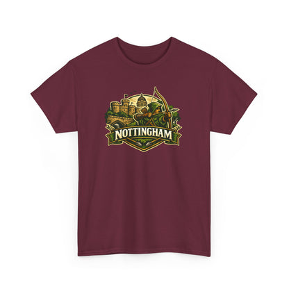 Nottingham Vintage Crest T-Shirt — Robin Hood Castle Travel Tee