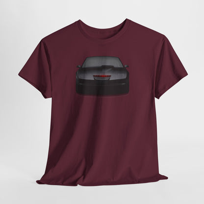 KITT-Inspired Retro Sports Car Tee — Front View Knight Rider Car Graphic Shirt