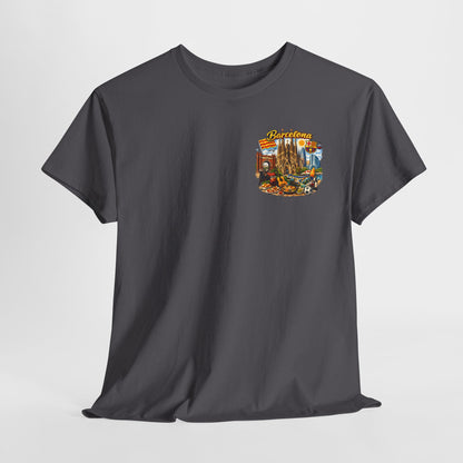 Barcelona Souvenir T‑Shirt — Vintage City Collage Tee