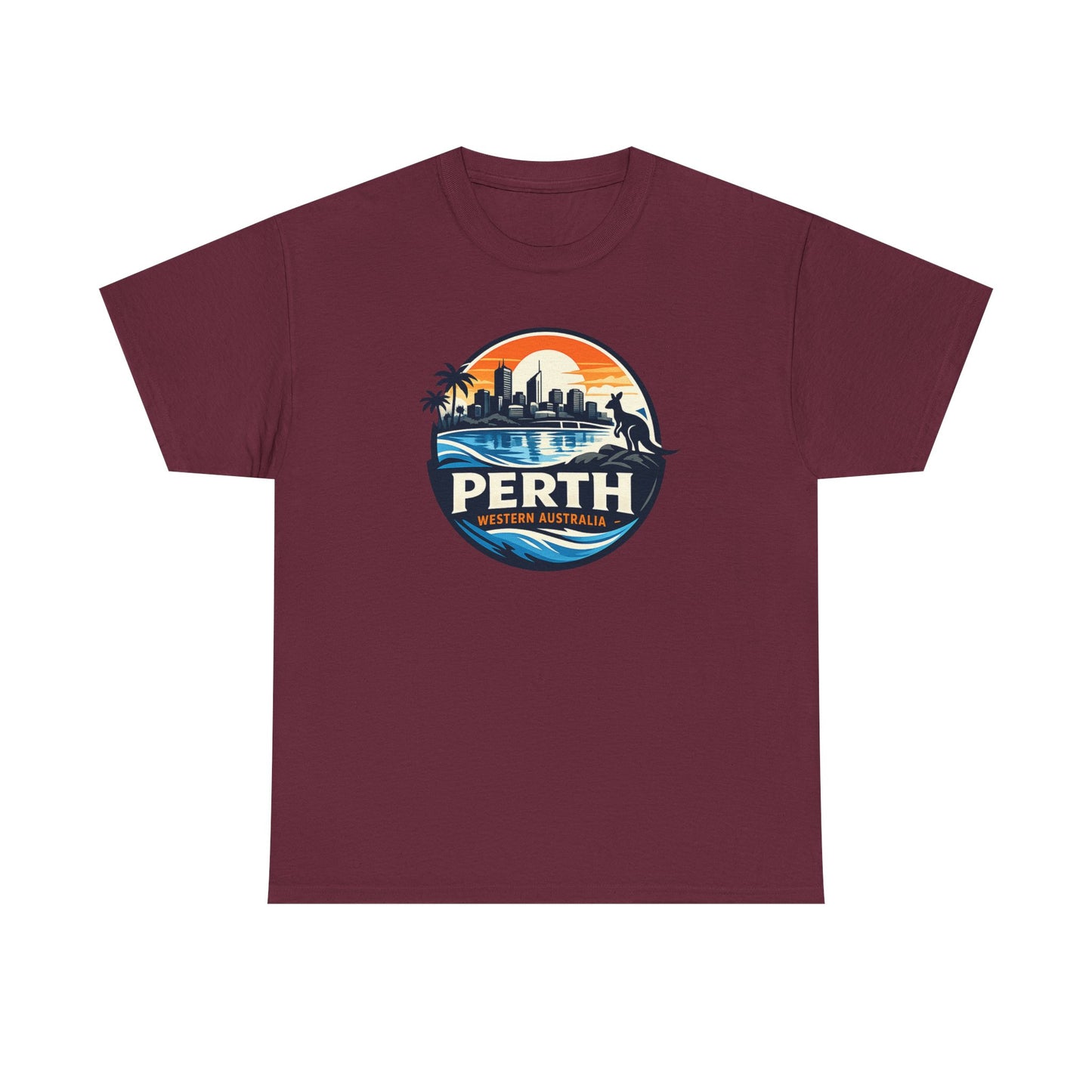 Perth Sunset Graphic Tee — Western Australia Beach Skyline T-Shirt