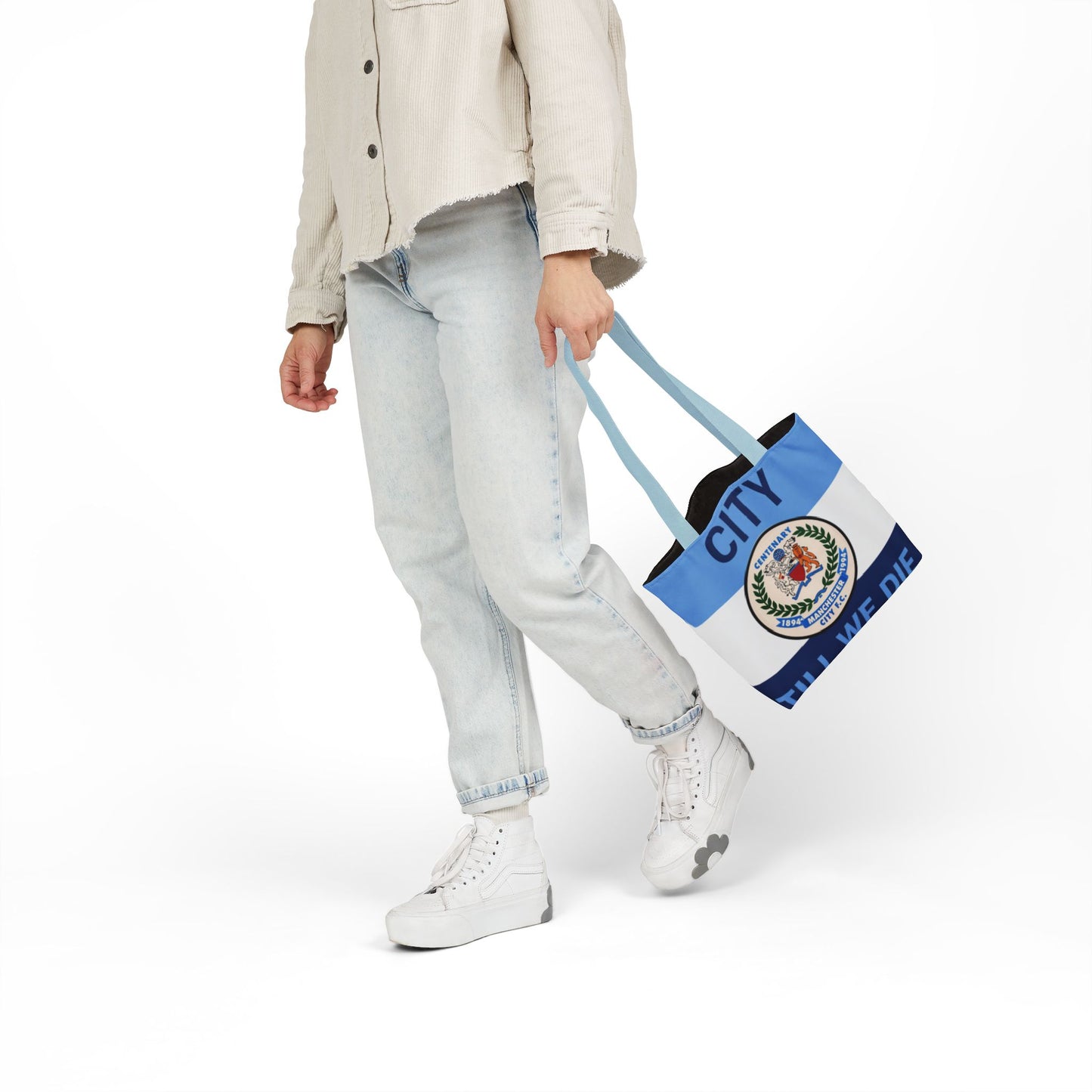 City Till We Die Canvas Tote Bag — Football Fan Flag Tote