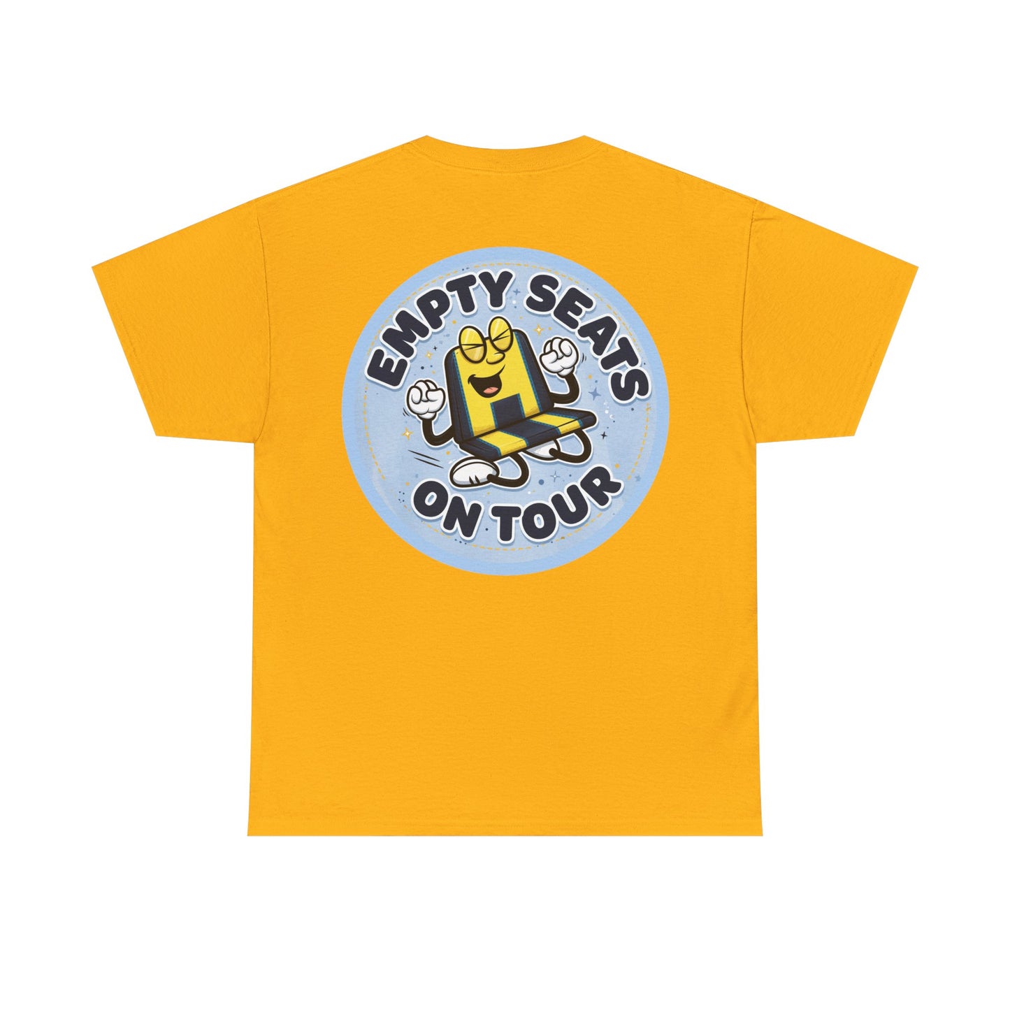 Manchester City T‑Shirt — "Empty Seats On Tour" Cartoon Seat Graphic Tee