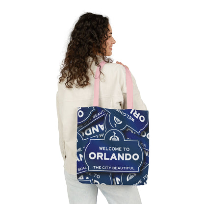 Orlando Welcome Sign Canvas Tote