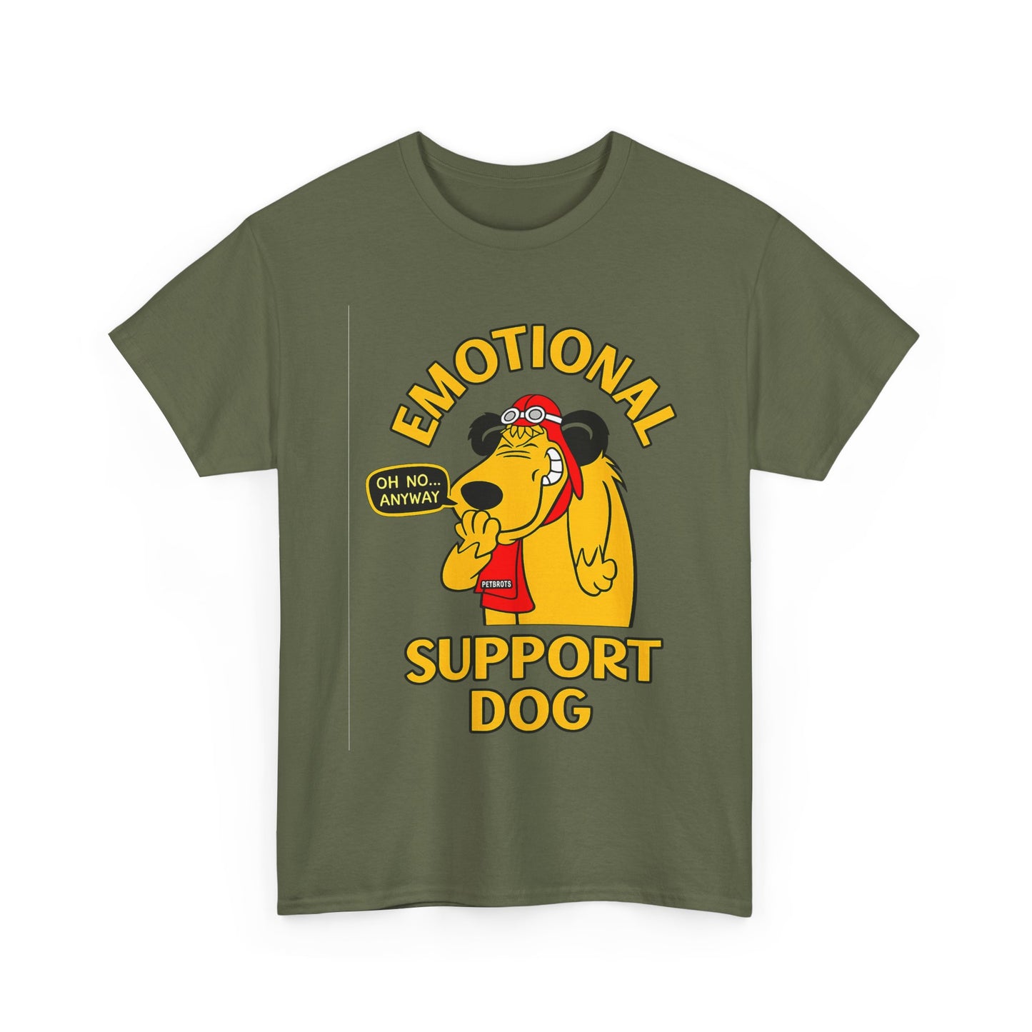 Emotional Support Dog T-Shirt — Cute Cartoon Comfort Pup Tee