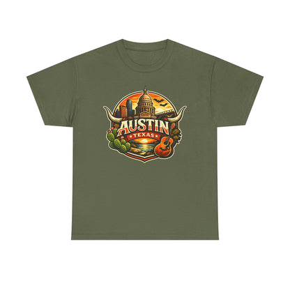 Austin Texas Vintage Travel T-Shirt