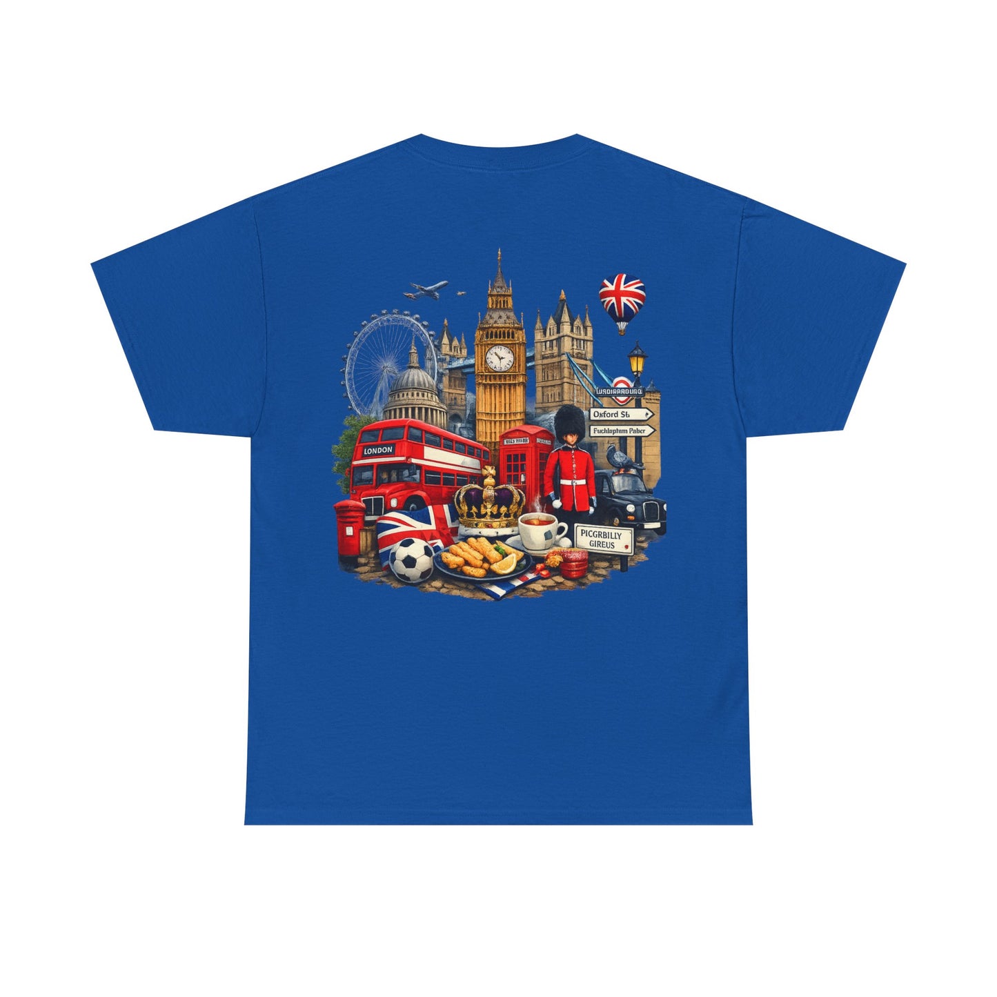 London Landmarks T‑Shirt — British Icons Collage Tee