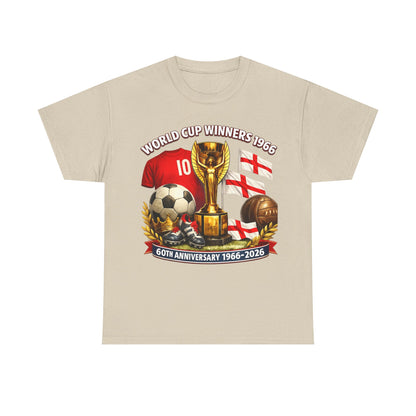 1966 World Cup Winners T‑Shirt — 60th Anniversary England Football Tribute