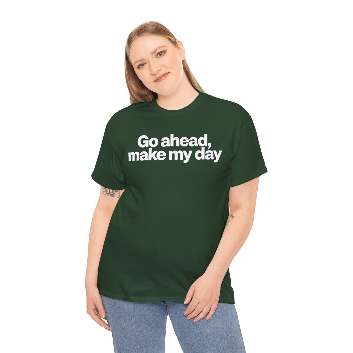 Go Ahead, Make My Day Tee - Bold Statement Graphic T-Shirt