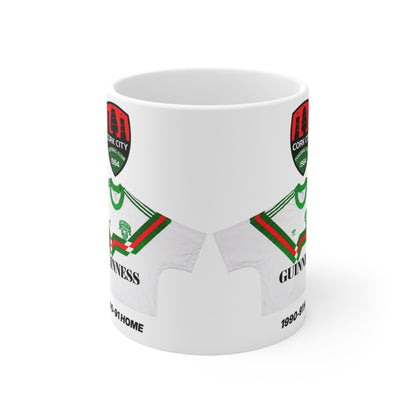 Cork City 1990-91 Home Jersey Mug — Guinness Ceramic Coffee Cup (11oz, 15oz)