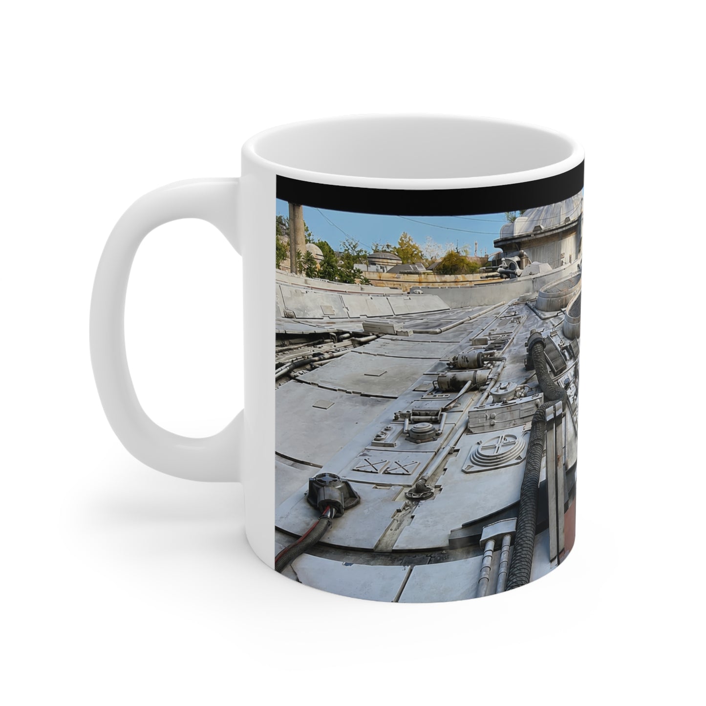 Millennium Falcon Ceramic Mug – Starship Close‑Up Coffee Cup (11oz & 15oz)