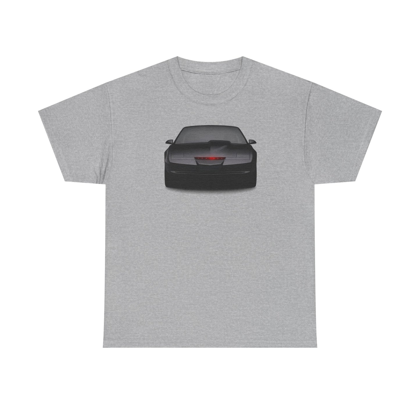 KITT-Inspired Retro Sports Car Tee — Front View Knight Rider Car Graphic Shirt
