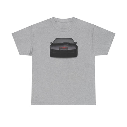 KITT-Inspired Retro Sports Car Tee — Front View Knight Rider Car Graphic Shirt