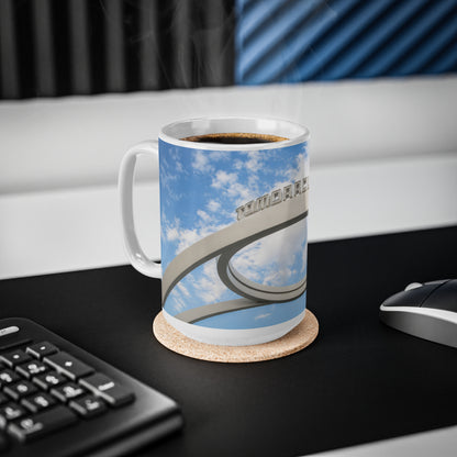 Tomorrowland Entrance Photo Ceramic Mug - 11oz/15oz Sky & Arch Coffee Cup