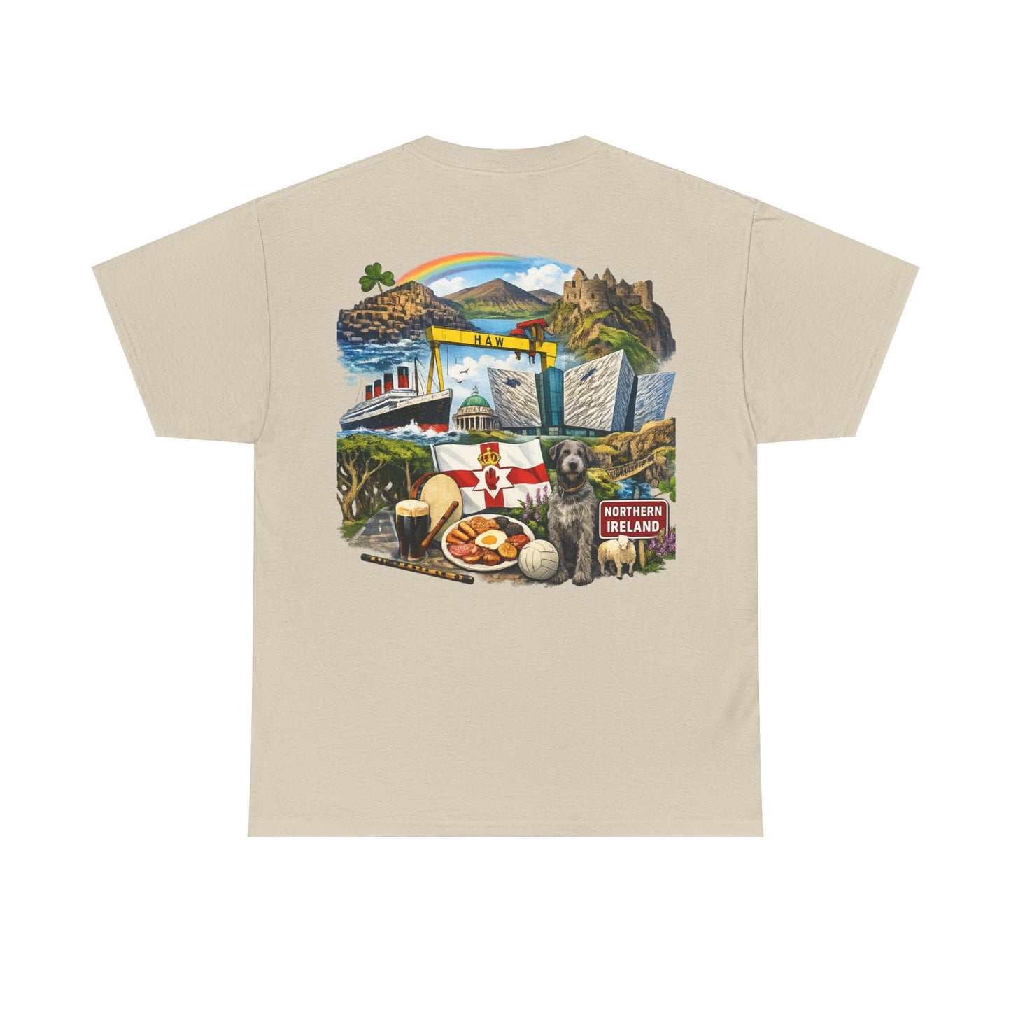 Northern Ireland Collage Tee — "Make Northern Ireland Great Again" Graphic T-Shirt