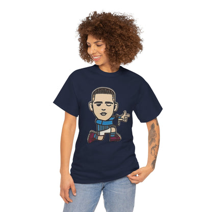 Phil Foden Cartoon Dance Pose Tee - Funky Character Graphic T-Shirt