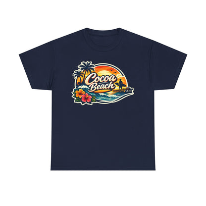 Cocoa Beach Vintage Sunset T-Shirt