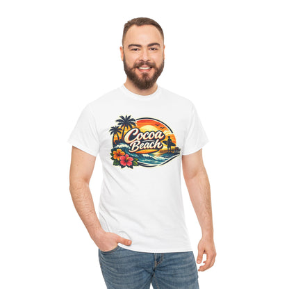 Cocoa Beach Vintage Sunset T-Shirt