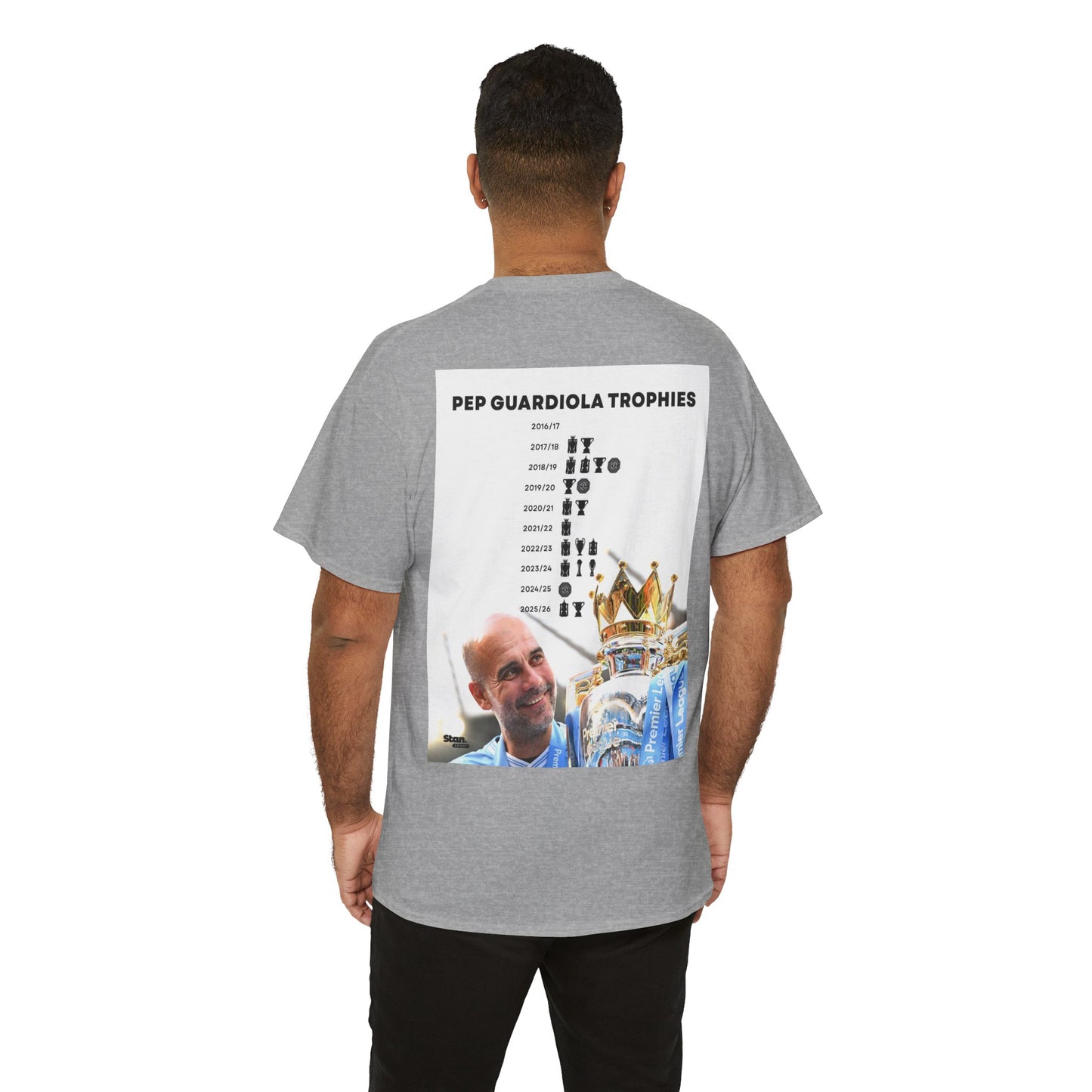 Pep Guardiola Trophies Graphic Tee